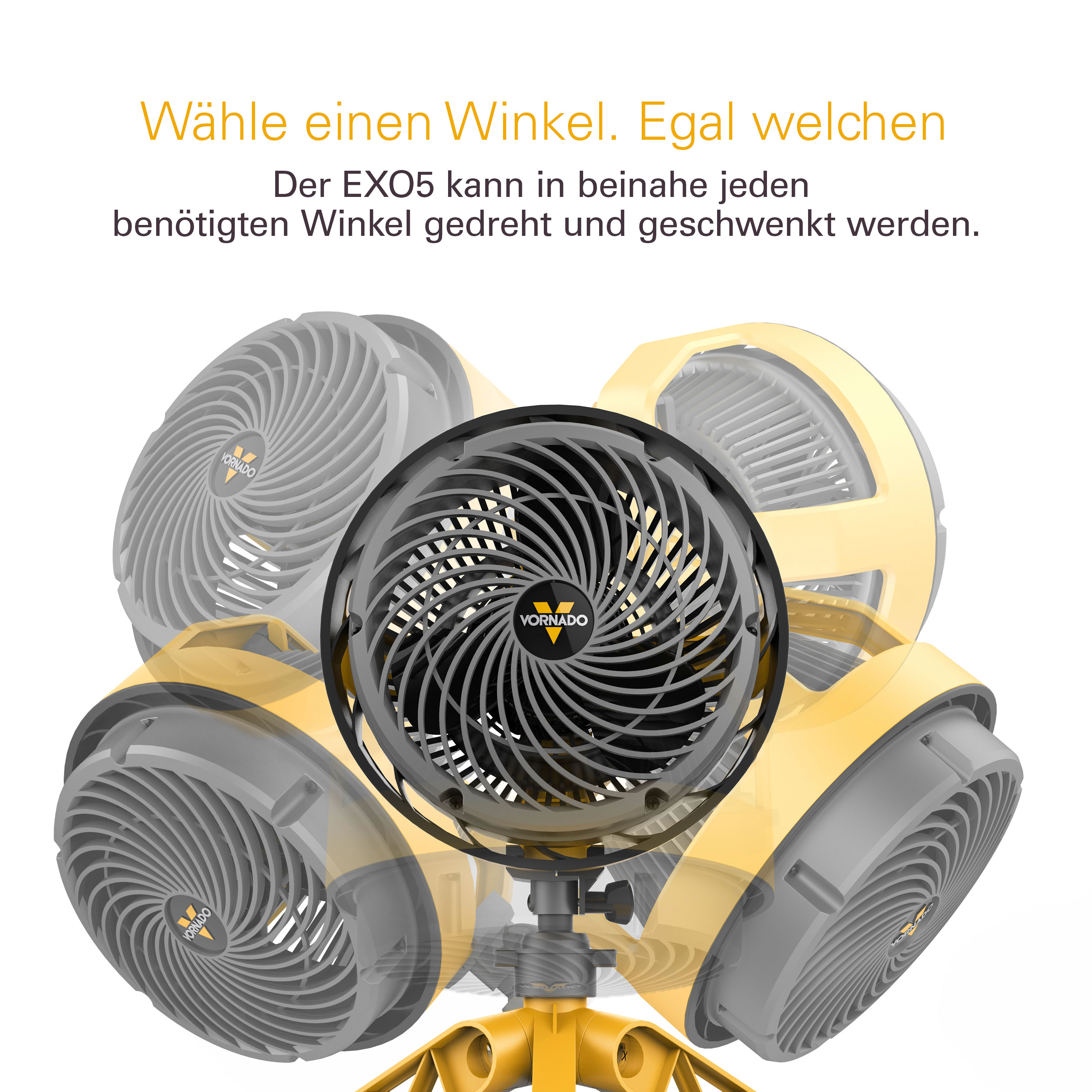 Vornado EXO5 - Ventilator für Baustelle und Werkstatt - inkl. Montagehalterung