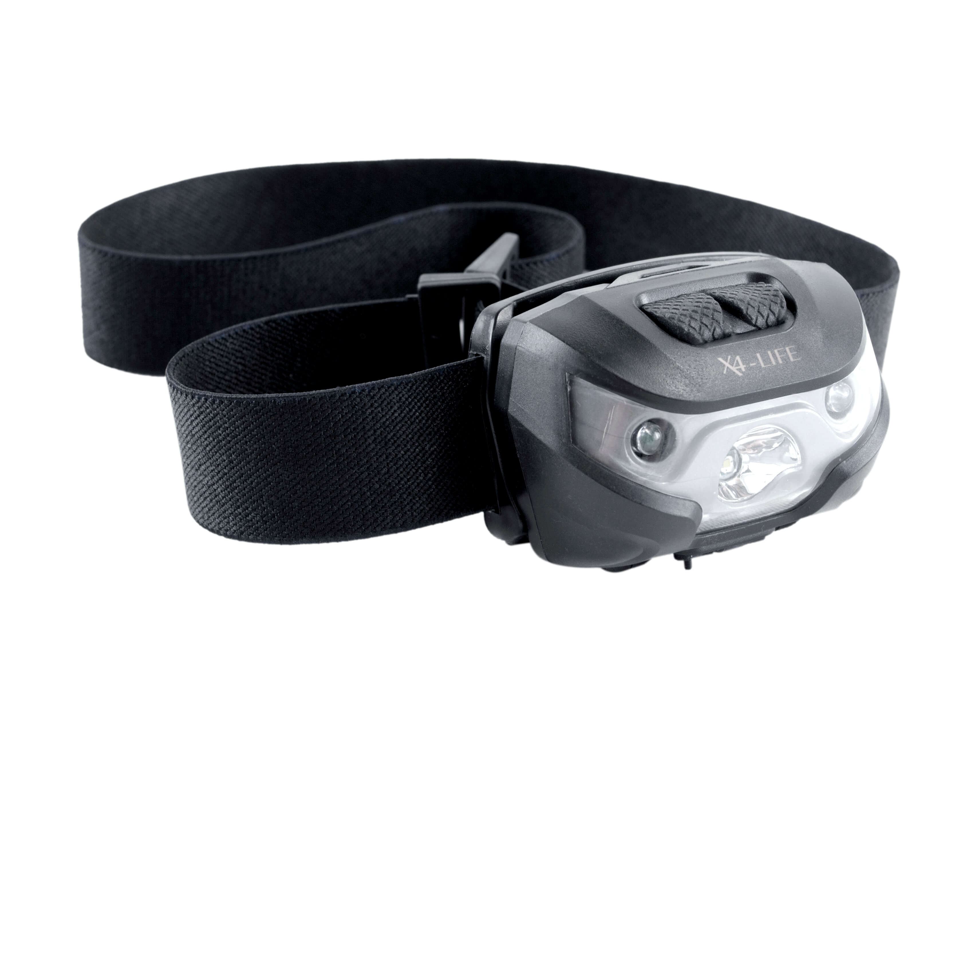 LED-Outdoor-Stirnleuchte, 60cm Stirnband, Wiederaufladbar über USB, 350 Lumen, IPX4 Wasserbeständigkeit, 45° Neigung