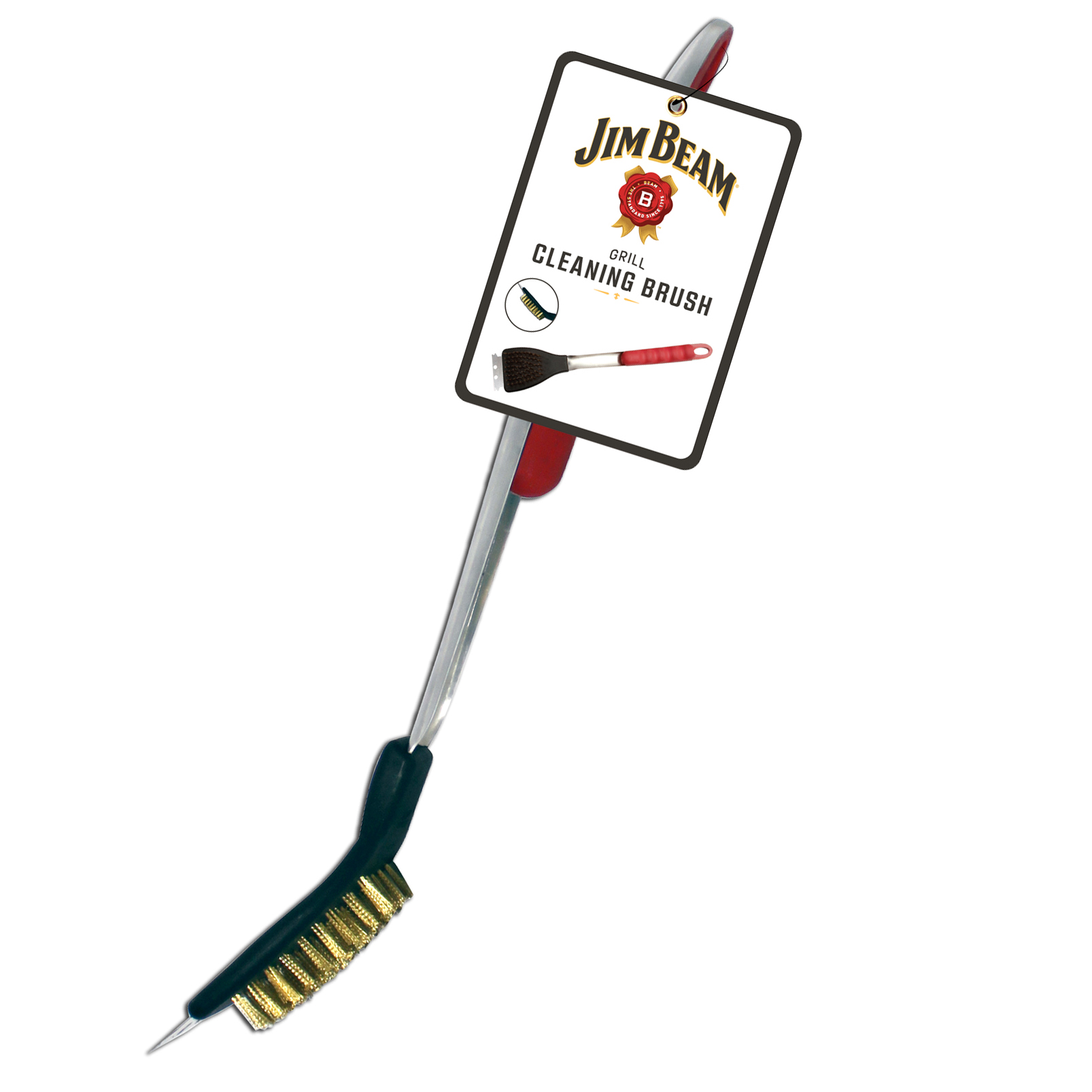 Jim Beam Grillbürste mit Messing Borsten