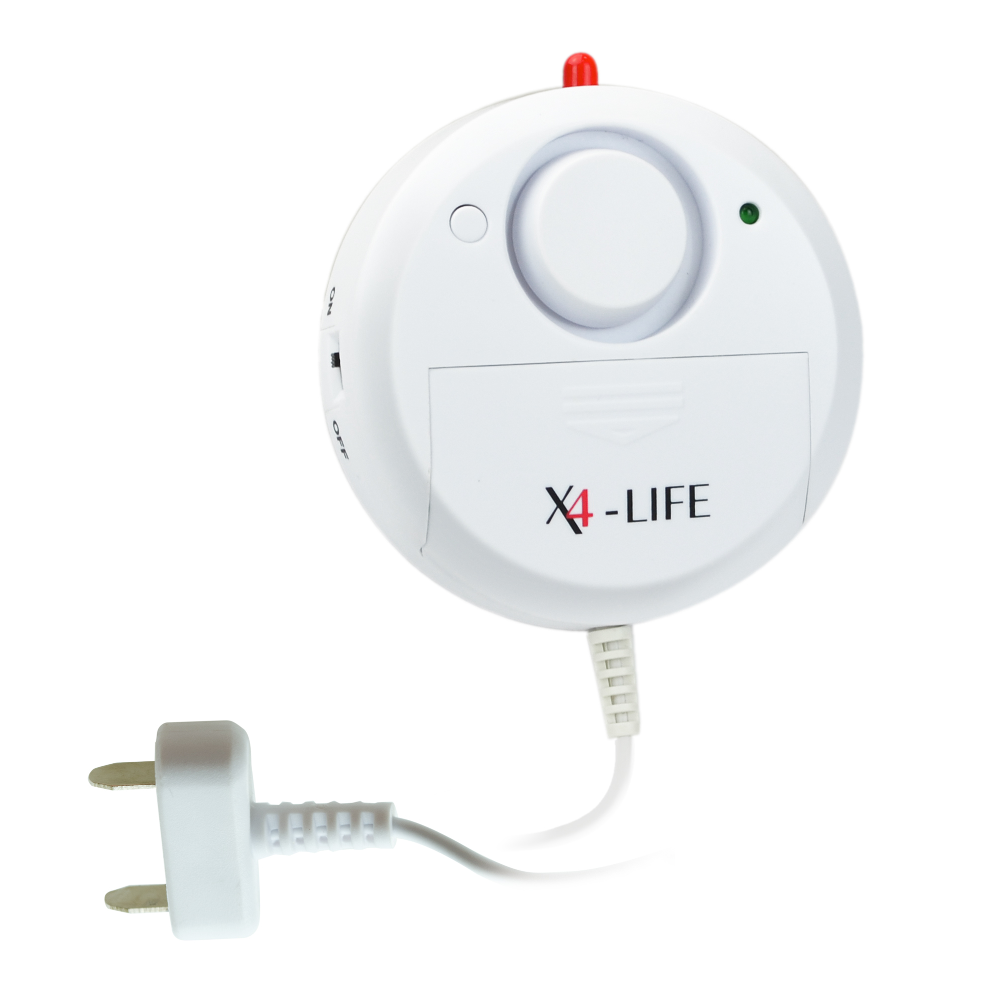 X4-LIFE Wasser-Alarm Wassermelder mit 110 dB Alarm und inklusive Klebe-Pad