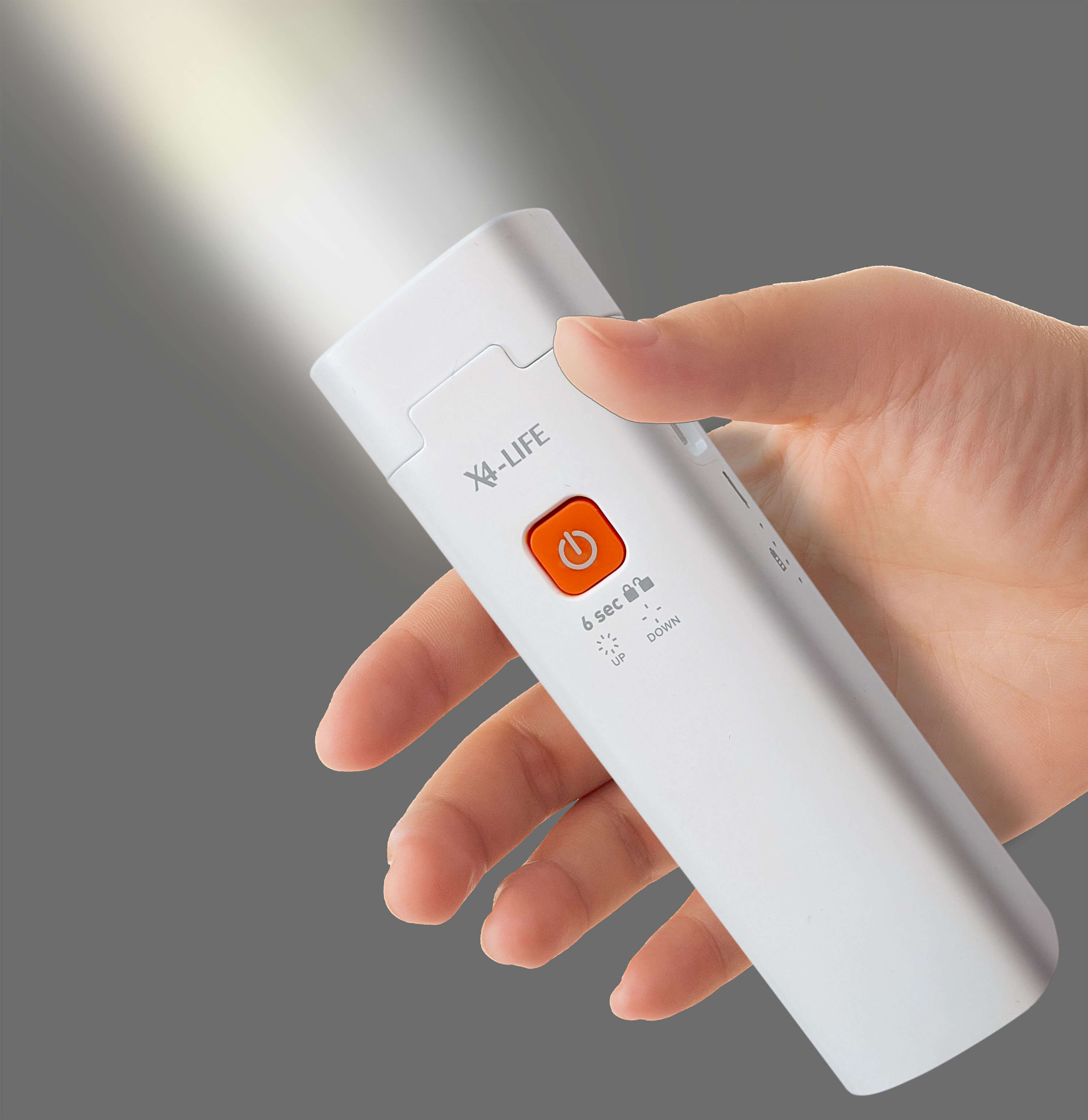 X4-LIFE LED Taschenlampe, Powerbank 3000mAh, Tischleuchte, Leselampe, Handyhalterung, Dimmbar, USB-Ausgang, USB-C-Eingang, 3 Watt