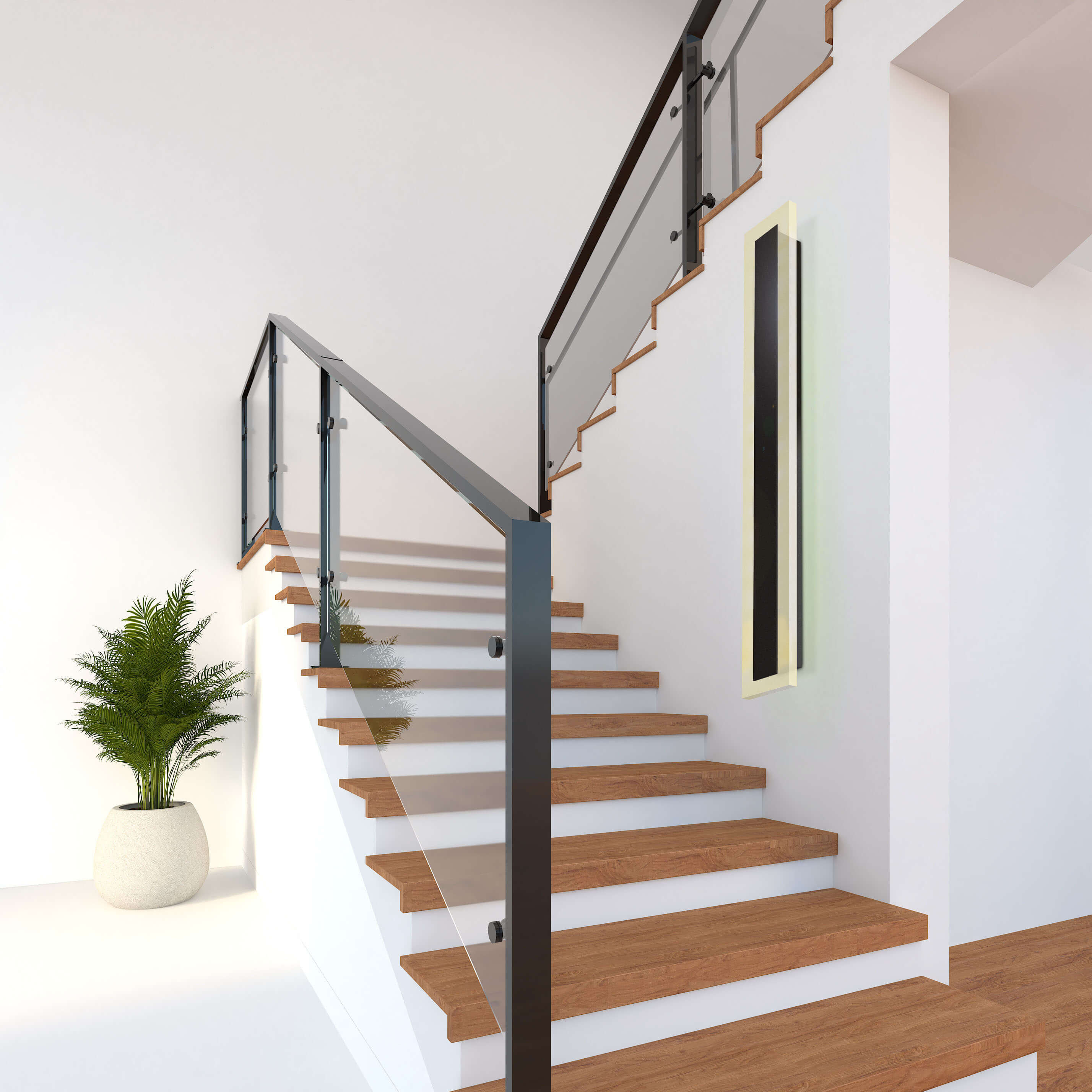 X4-LIFE LED Panel 1m Wandleuchte 32W RGB Kaltweiß für Innen und Außen IP65 Fernbedienung