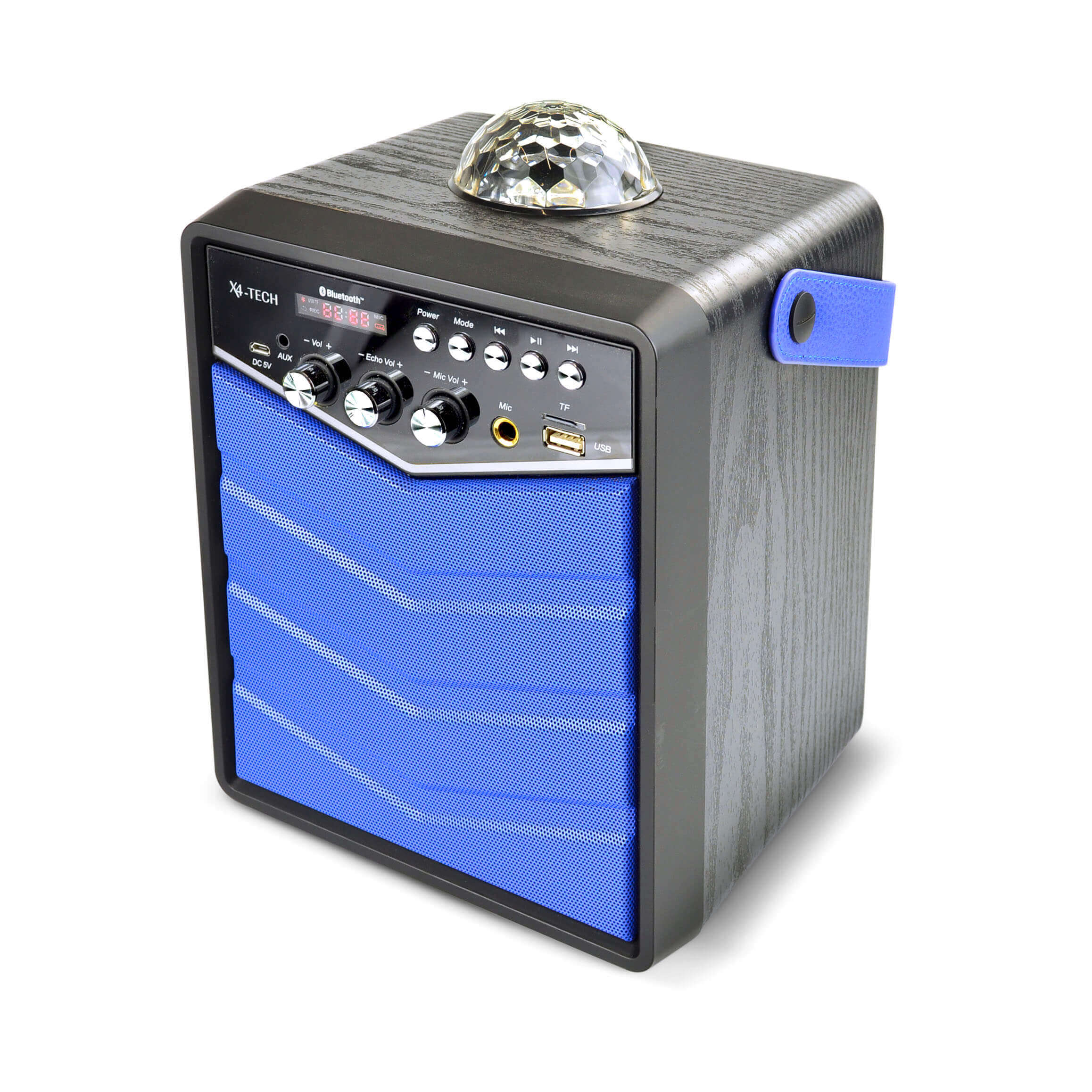 X4-TECH Rockstar Diskolicht-Lautsprecher / 20W RMS / 4000mAh / Powerbank, USB