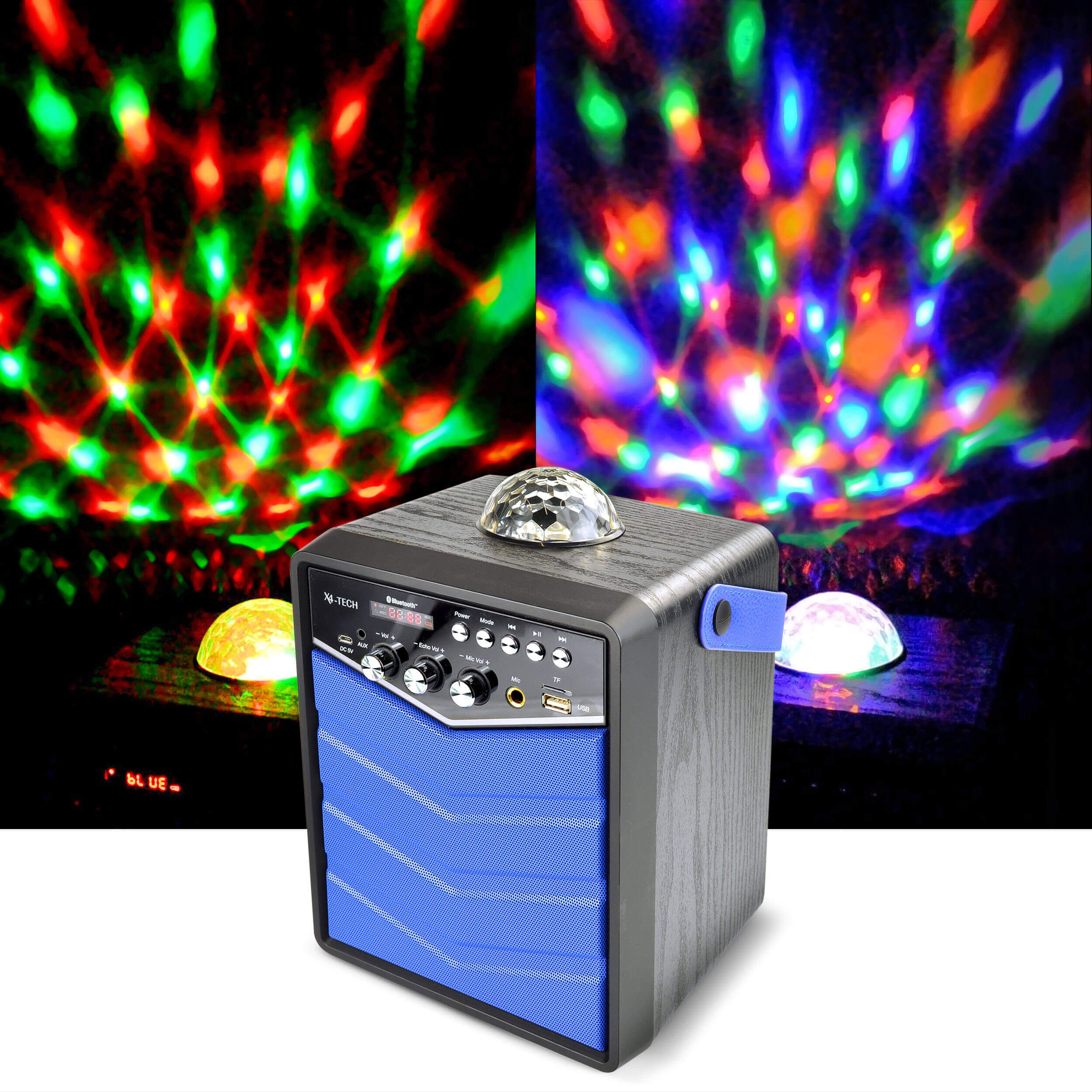 LED Partyleuchte Lautsprecher / 20W RMS / 4000mAh / Powerbank, USB