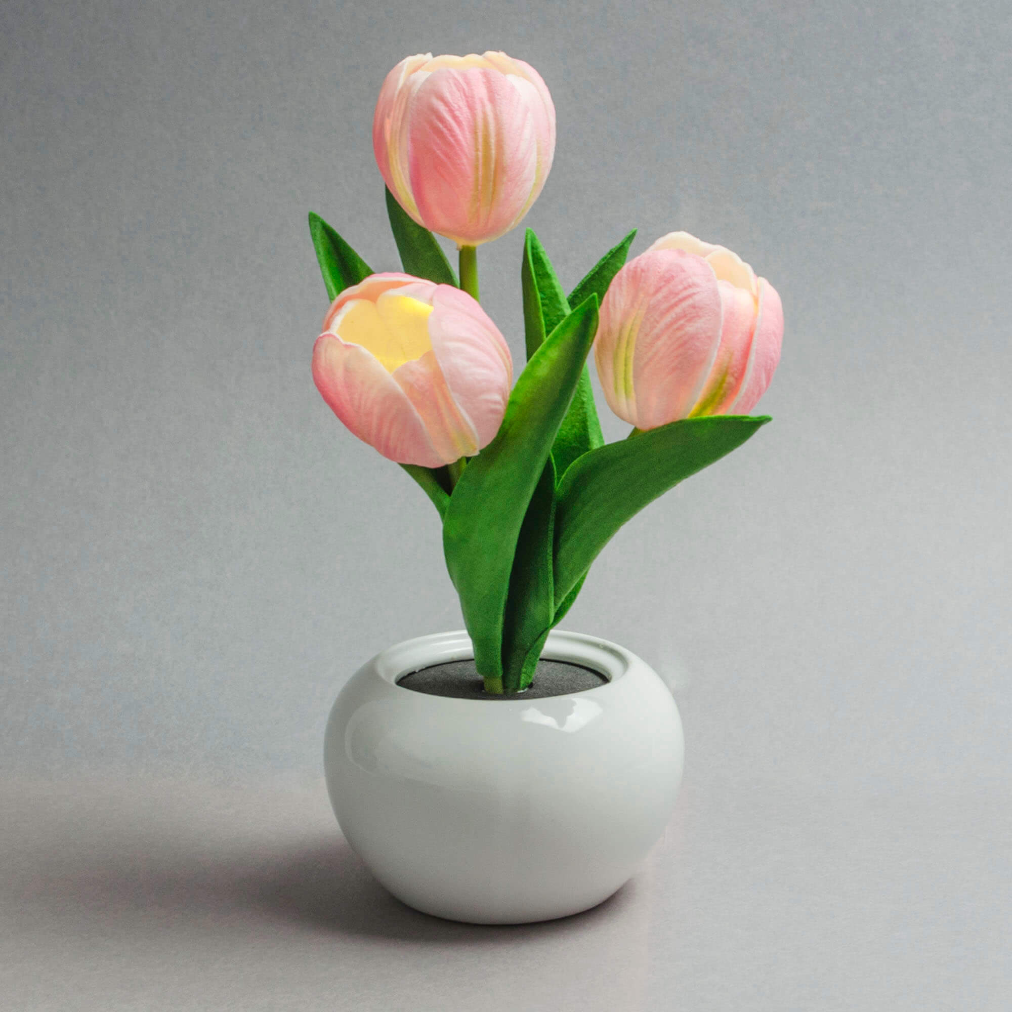 X4-LIFE LED Tulpen im Blumentopf, Deko Blumen inklusive Batterie - rosa