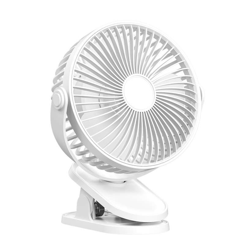 X4-LIFE Akku LED Clip Ventilator - weiss