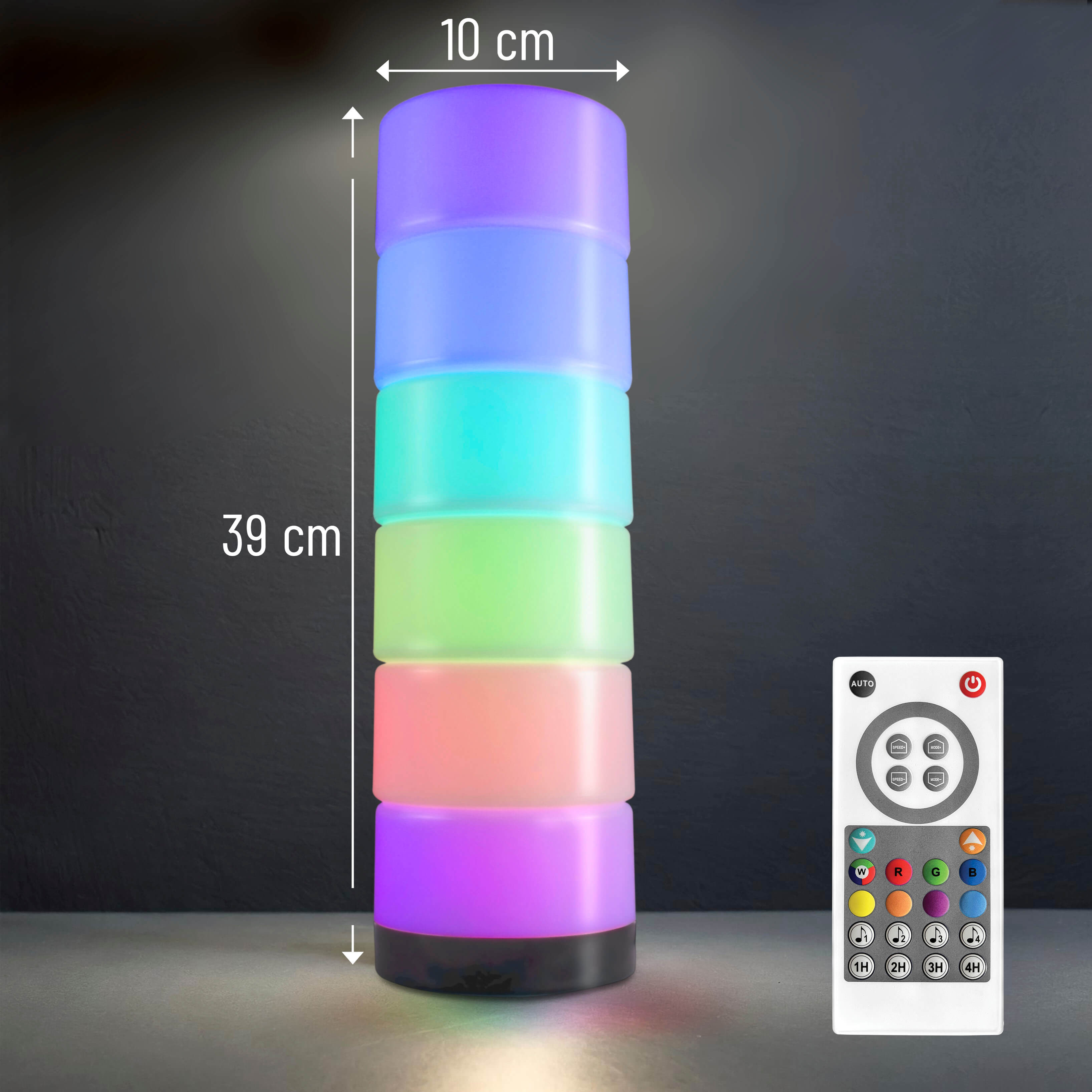 X4-LIFE RGBIC LED-Dekoleuchte aus 6 magnetischen Elementen