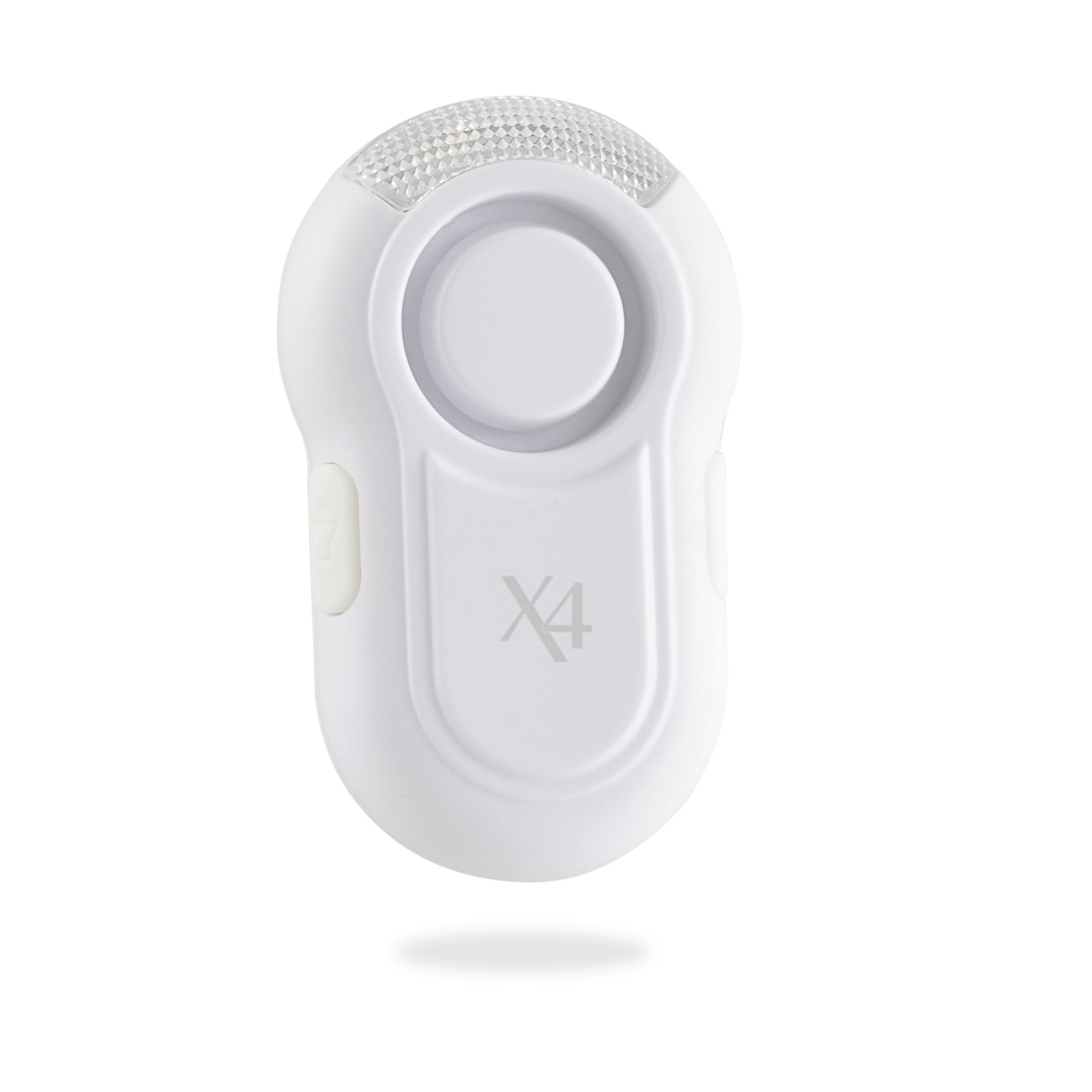 X4-LIFE Personen-Sicherheitsalarm 115 dB mit Clip-Halter und optischem Signal zur Sichtbarkeit bei Dunkelheit oder Dämmerung