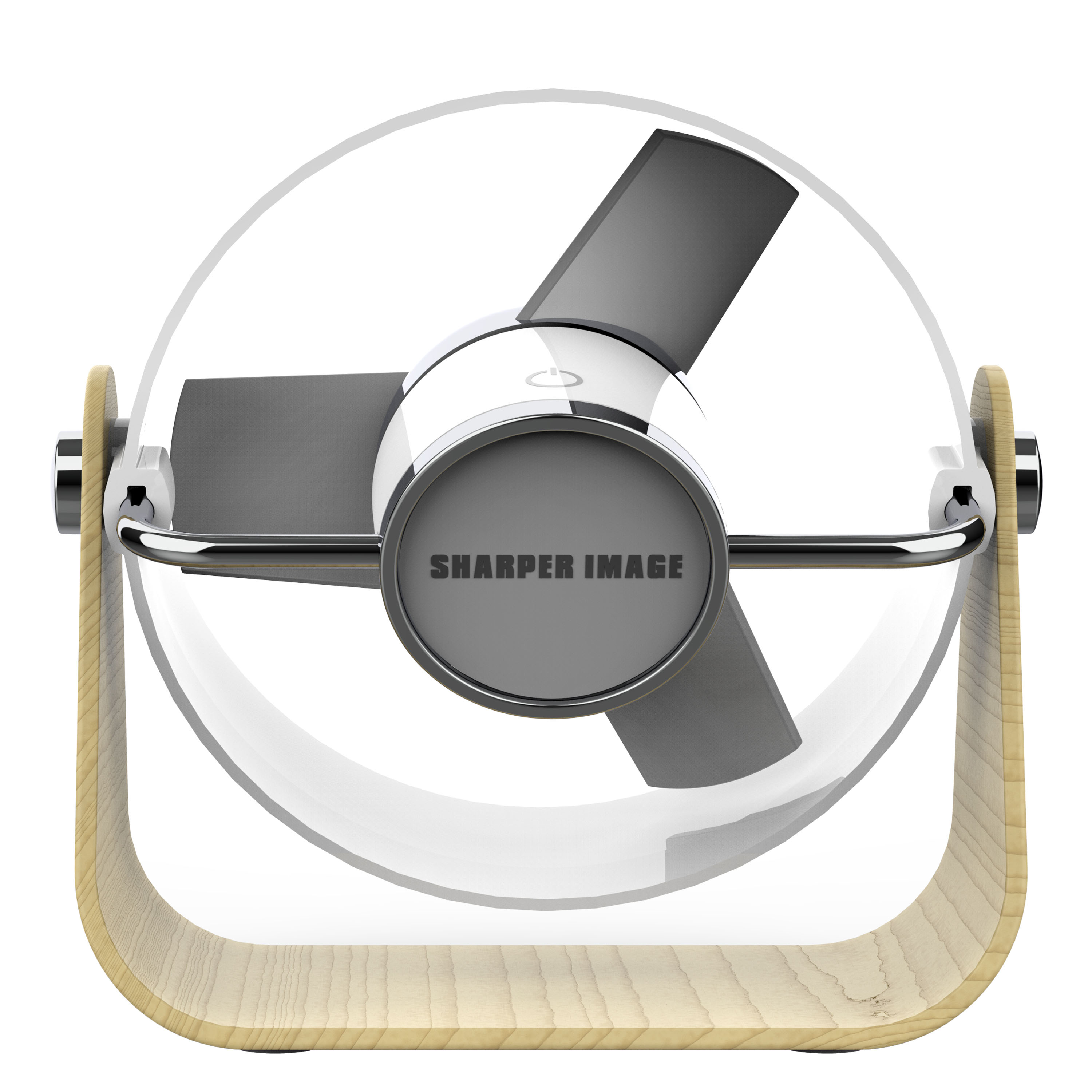 Sharper Image Soft Blade USB-Ventilator Holz weiß/Esche