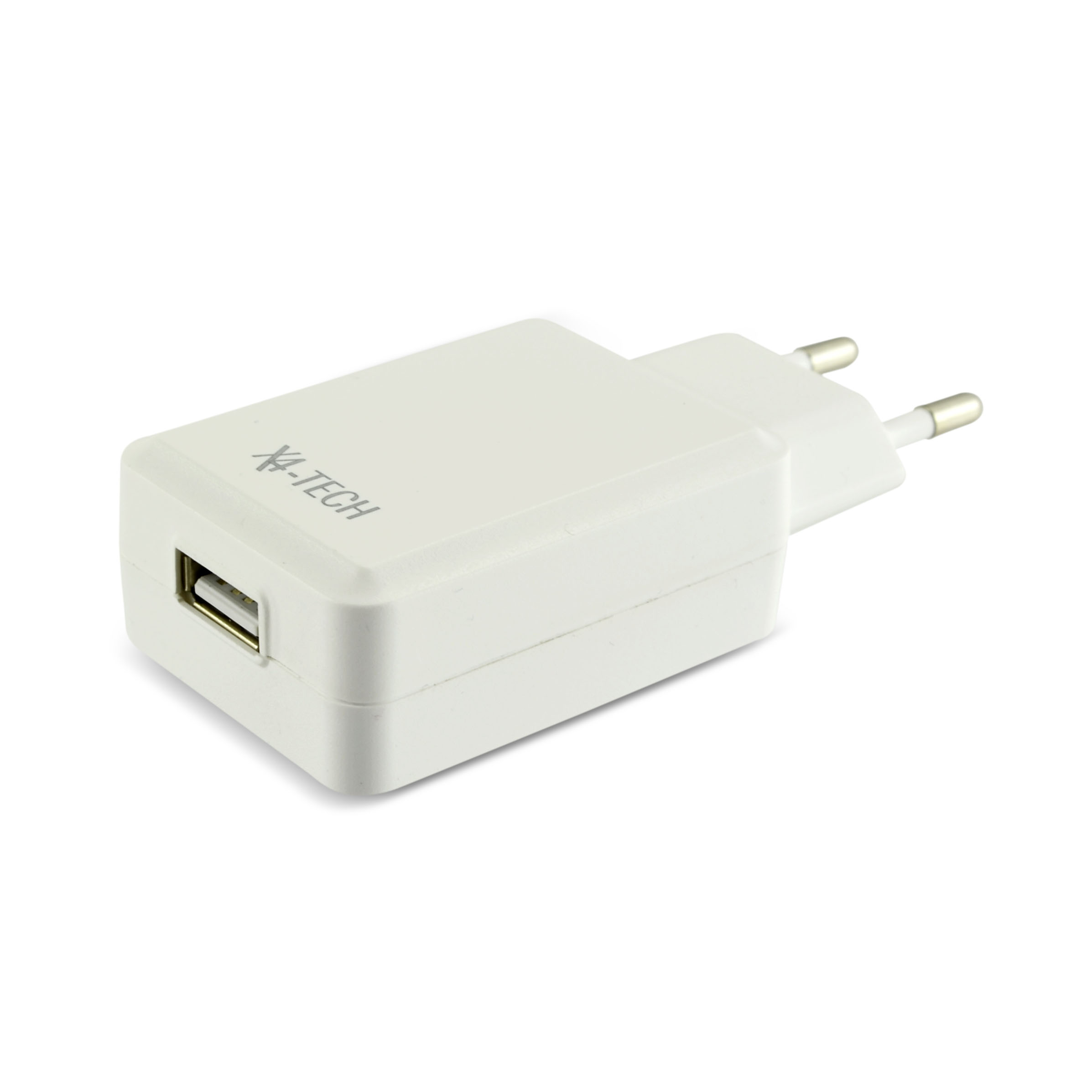 X4-TECH USB Netzteil Ladegerät - Steckdosen Adapter Flach Weiß 5 V 1a